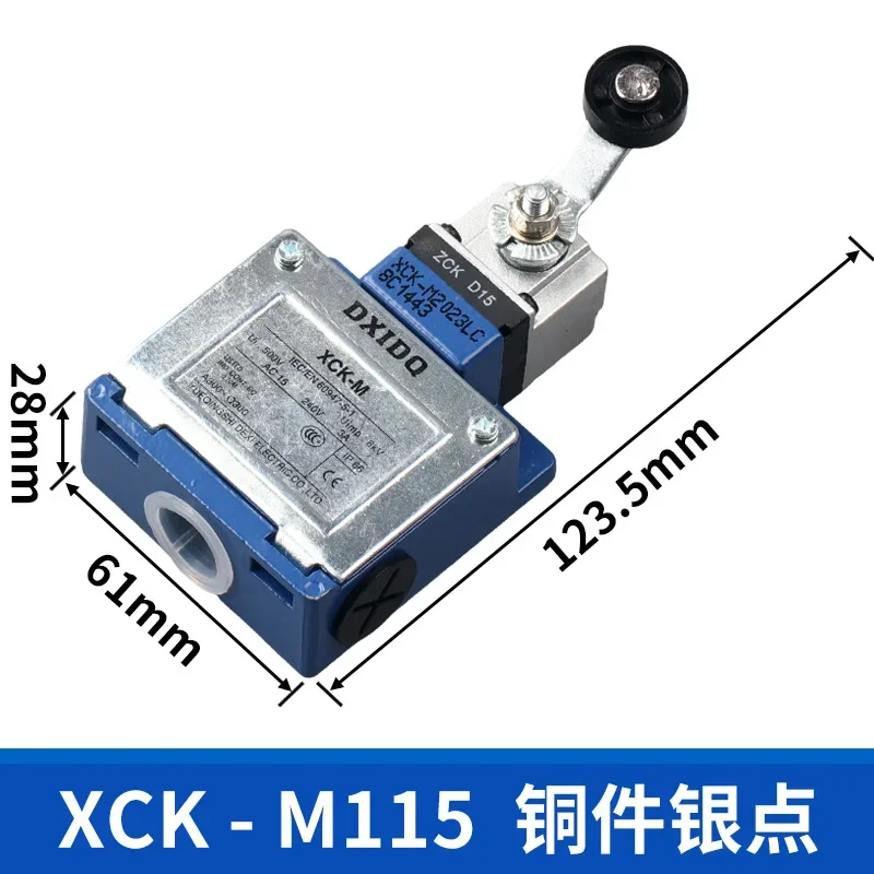 5PCS   XCK-M115 Roller Lever Arm Momentary Limit Switch 1NC+1NO