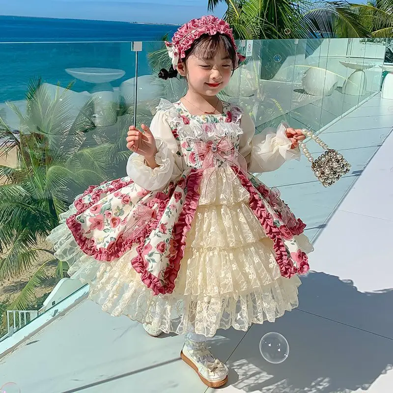 Girl Princess Lolita dress 2023 new little girl dress senior sense large child skirt