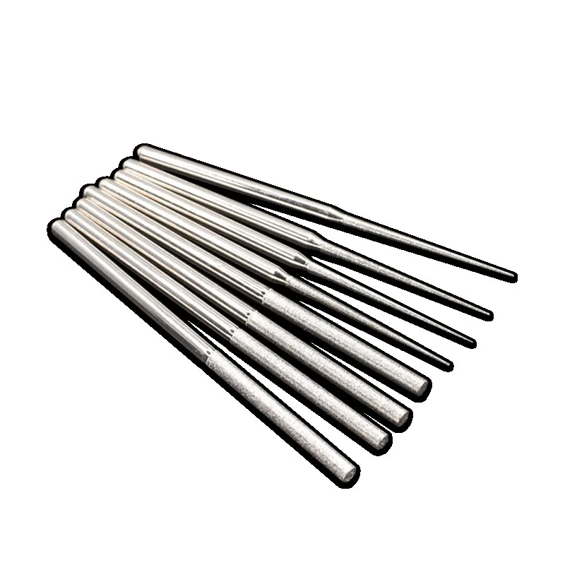 3mm Shank Extended Diamond Grinding Head / Diamond Abrasive Pin 30pcs Set For Jade Carving Drilling Polishing Fixing Needle