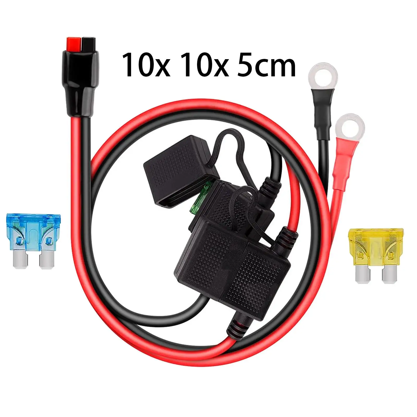 자동차 오토바이용 포지티브 네거티브 퓨즈 홀더 10AWG 와이어 견고함