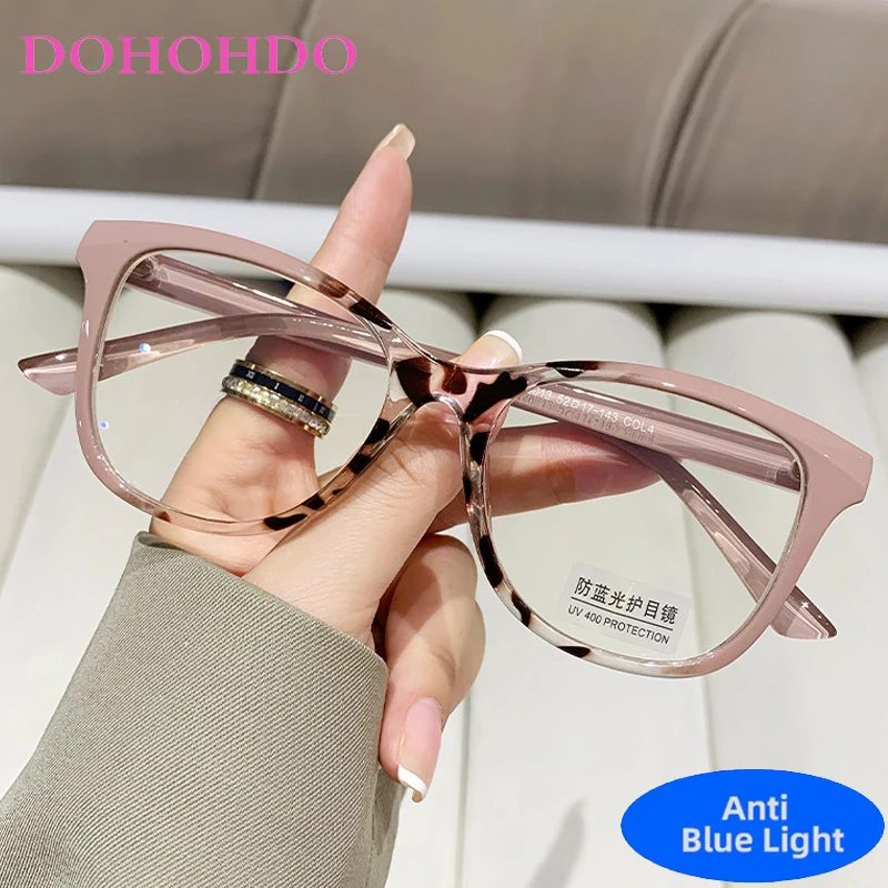 

New Luxury Cat Eye Anti-Blue Light Computer Glasses For Women Men Fashion Designer Classic Big Frame Eye Protection Eyeglasses