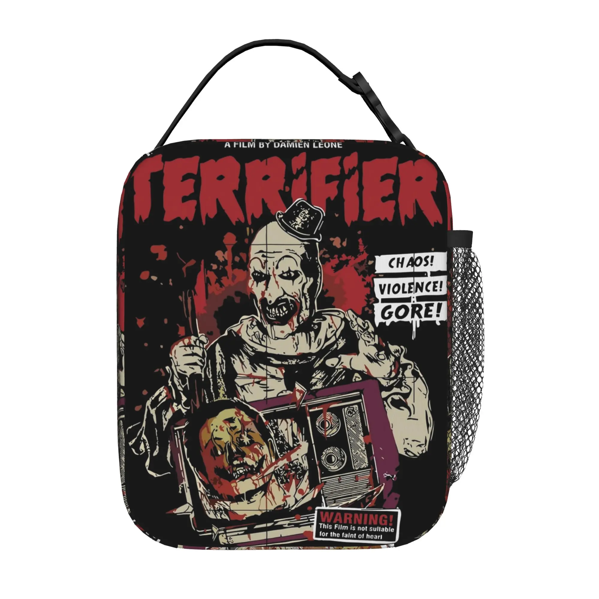 Terrifiers Horror Halloween Thermal Insulated Lunch Bags for Travel  Reusable Food Bag Thermal Cooler Lunch Box