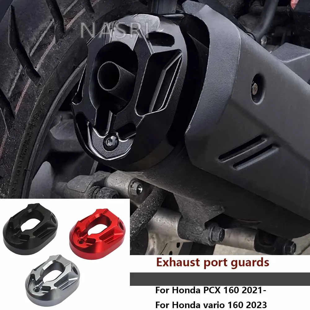 

For Honda PCX160 PCX 160 vario160 Motorcycle Accessories Aluminum Exhaust Pipe Cover Decorator Exhaust Port Protective Cover