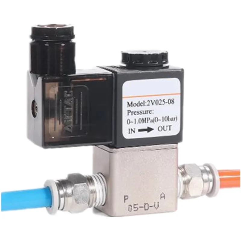 Normally Closed Solenoid Valve DC 12V 24V Pneumatic Position Coil Alloy Internal Electric AC 24V 220V for Air Water Oil