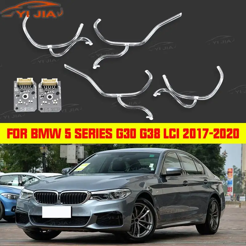 

Для BMW 5 серии G30 G38 2018-2020 DRL Световодя пластина Световодящая трубка Автомобильные светодиодные фары Чип DRL Балласт Чип Печатная плата