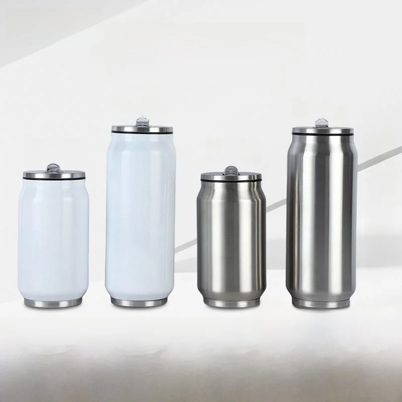 

Простая банка Sle 304, изолированная бутылка для воды из нержавеющей стали, большая емкость, портативная студенческая чашка для колы, двойная крышка, без температуры...