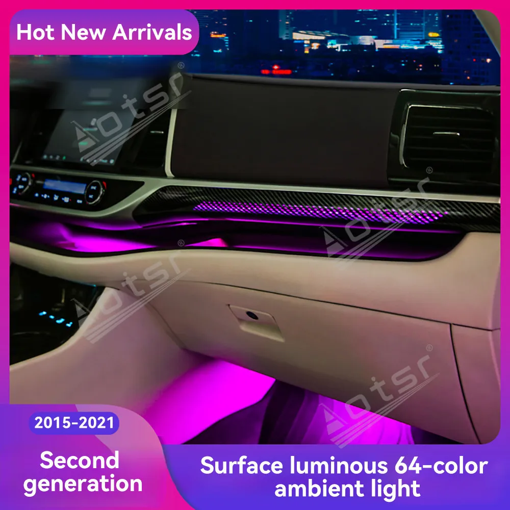 Car Atmosphere Lamp For Highlander interior ambient lighting original factory exclusive  2015-2021 Automotive Decorative Light
