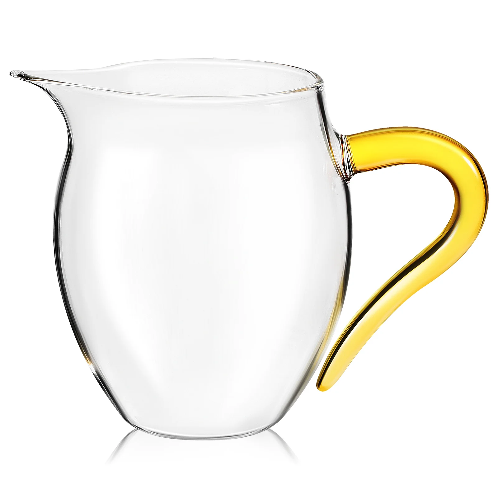 

300ml Glass Tea Cup Heat Resistant High Glassware V-Shaped Mouth No Leakage Glass Mug Tea Cup Pitcher