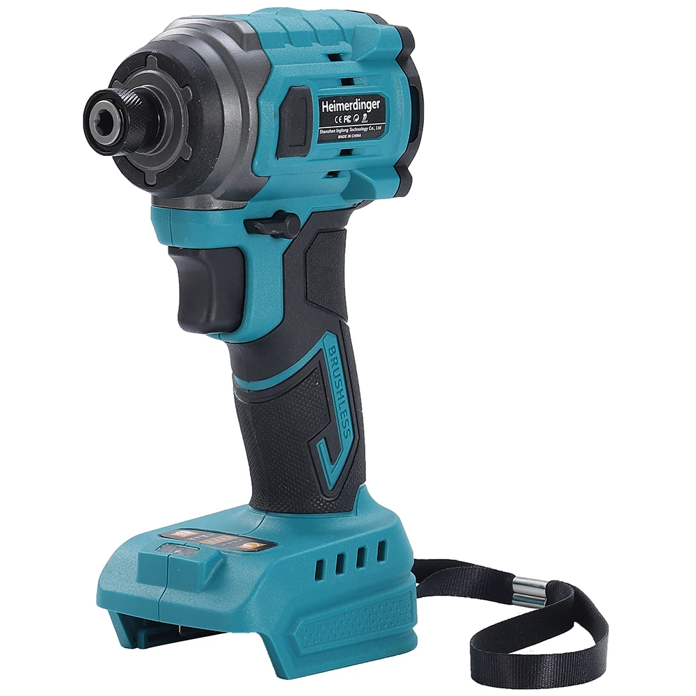 Heimerdinger Brushless Cordless Impact Driver ,1/4-Inch 6.35mm Hex Impact Driver,High Torque 220N.m Variable Speed, No battery