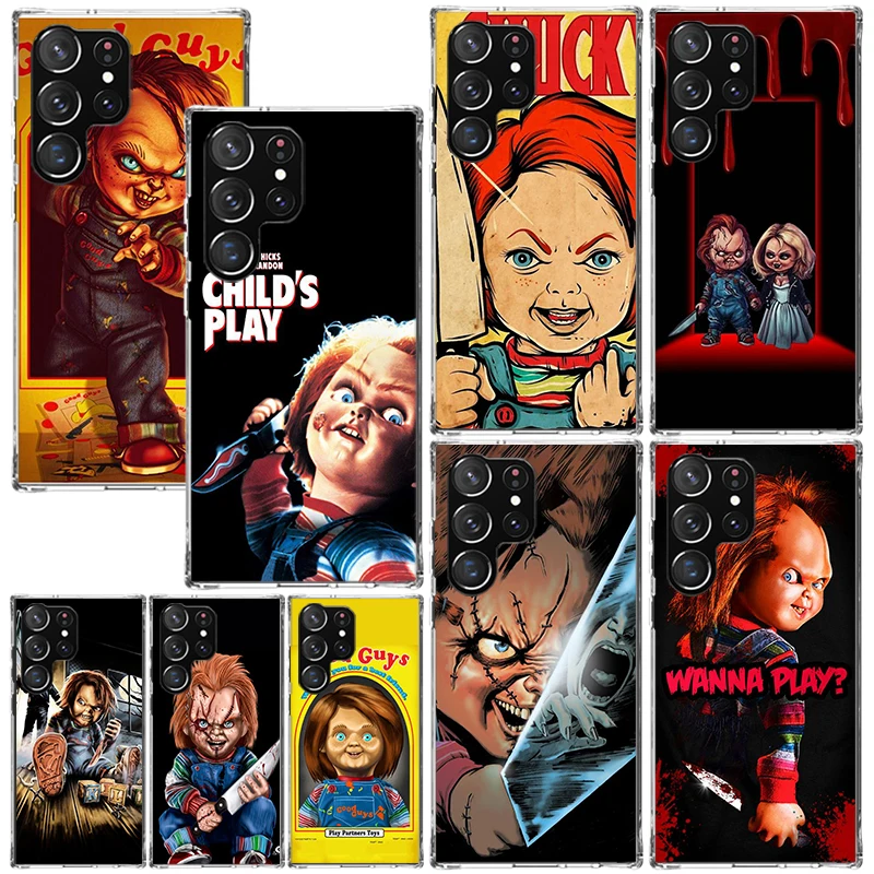 Funda de teléfono Chucky Child's Play para Samsung Galaxy Note 20 Ultra 10 Pro 9 8 S10 Lite S9 Plus S8 + S7 M21 M32 Edge Art Fundas Note