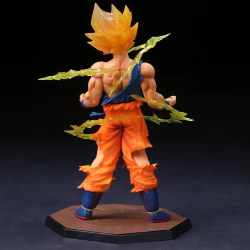Dragon Ball Super Saiyan Cartoon Cute Figure Model Personality 2D Doll Toy Desktop Ornament Animation Peripheral Wholesale view 3