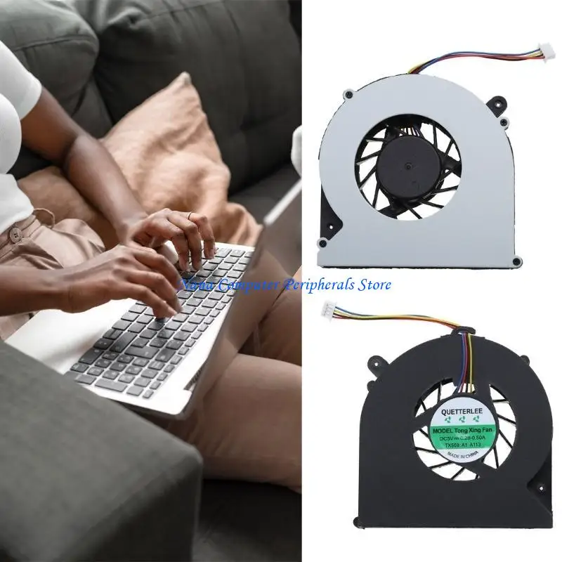F68C 1pc Ventole per laptop per laptop per laptop DC5V 0,5A Cofferatore CPU a 4 pin per Probook 4530s 4535S 4730S 6460B