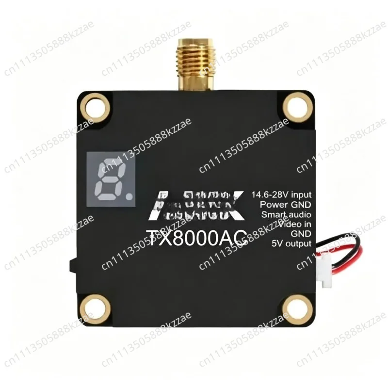 AKK VTX TX8000AC 5.8G 8w plastic FPV VTX long-distance transmission 96CH chart crossover machine with TBS for RC parts and Accs
