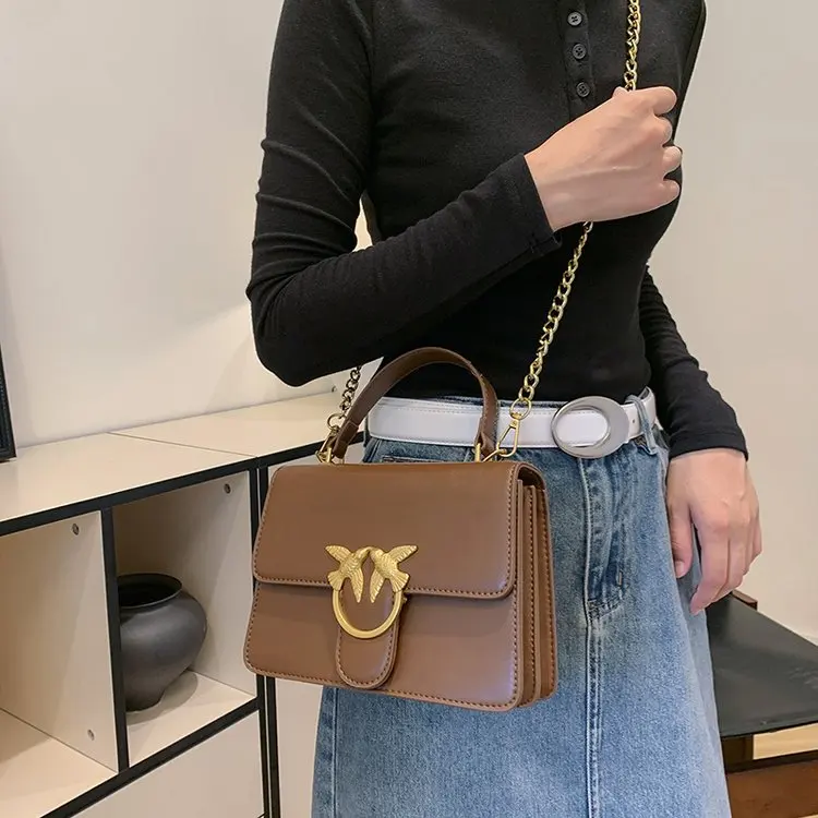 

Leather Retro Shoulder Bag, Envelope Silhouette with Large Capacity, Top Handle & Crossbody Strap, Timeless Essential, New 2026