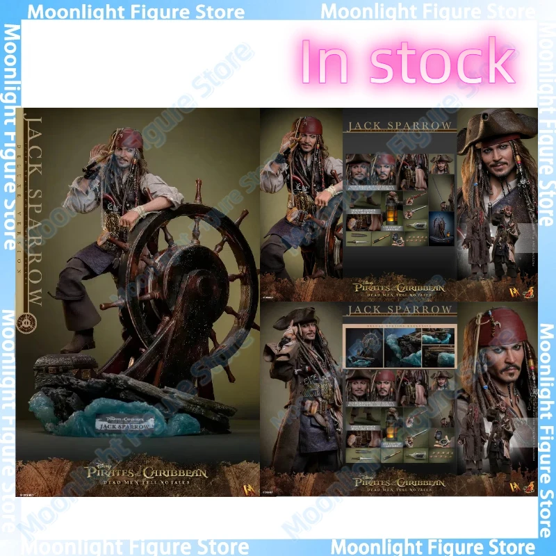 

In Stock Original Hottoys DX37 DX38 Jack Sparrow Pirates of The Caribbean 1/6 Animation Action Figure Toy Model Collection Hobby
