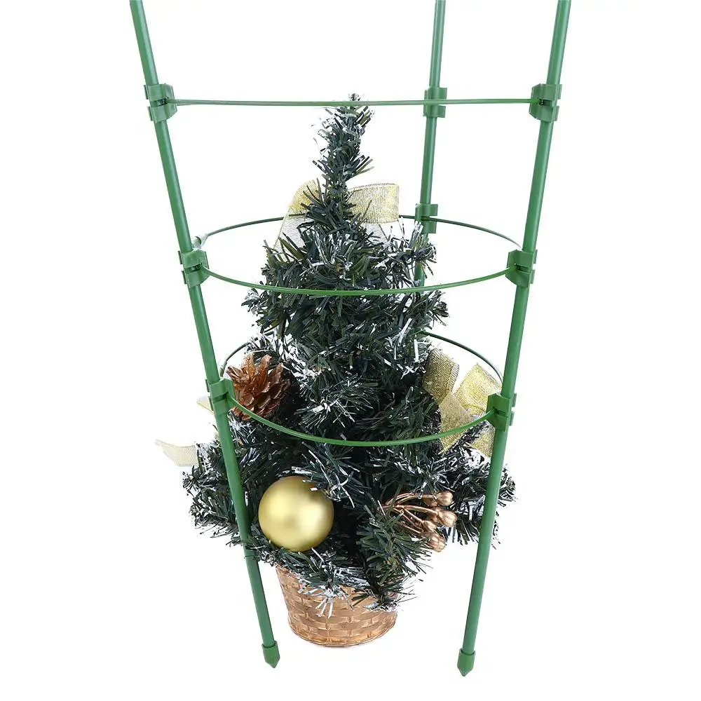 Plastic Flower Stand Rings Green Garden Supplies Decorative Trellis Bracket Climbing Vine Rack Potted Support Frame Tomato Cage