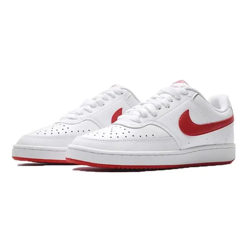 Nike Court Vision Low White University Red Women's Sneakers shoes CD5434-101 With Original Box