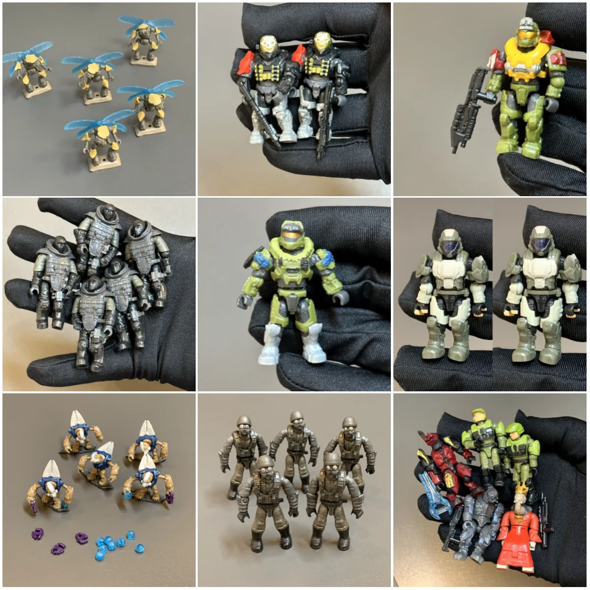 Mega bloques CONSTRUX SPARTAN EMILE Call of duty UNSC Drone Grunt Buck ODST coleccionable Micro figuras de acción juguete para regalo