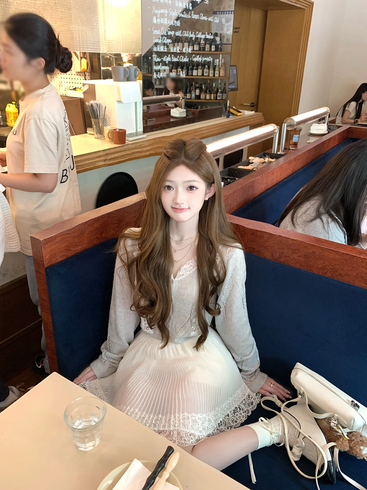 Slimming High Waist A-Line Skirt with Pleated Lace Trim Short  Skirt for Women Summer Slimming Skirts Girls Style