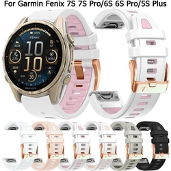 Strap 20mm For Garmin Fenix 8 43mm 7S 6S Pro 5S Plus Silicone Band for Epix Pro Gen 2 42mm Wristband Woman Bracelet Replacement