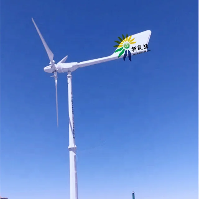 Windspot 3KW 3-Phase AC PMA Direct Drive Solar/Wind Grid Tie System Variable Pitch Wind Turbine with 4KW HLD 4M Generator