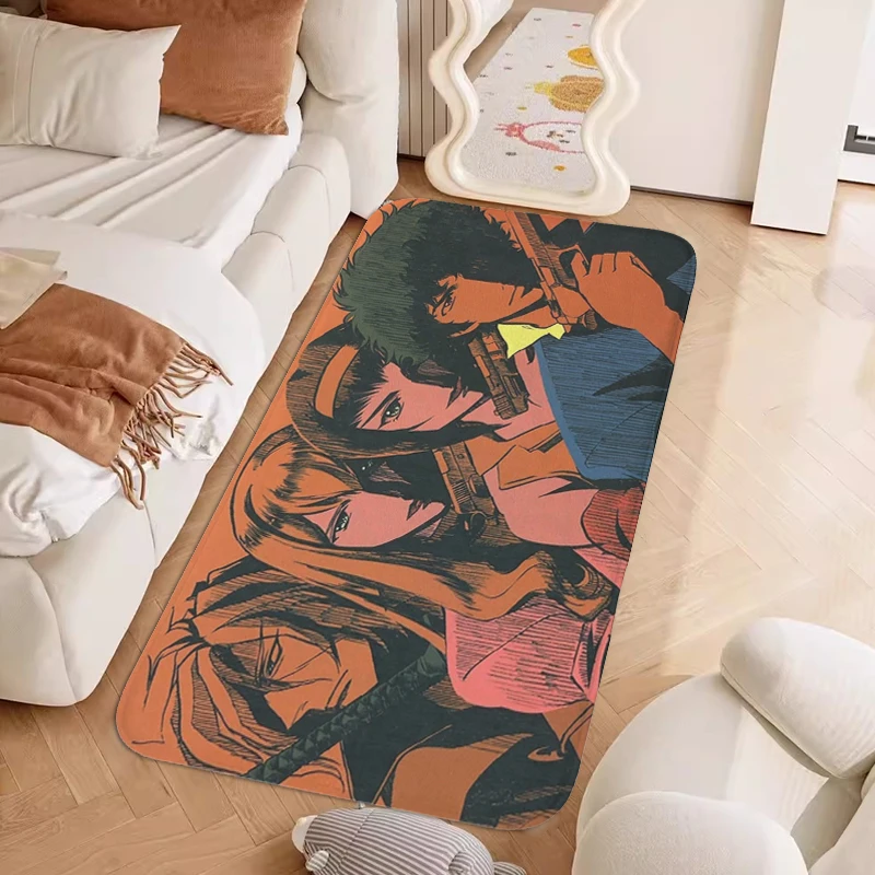 

Rug for Bedroom G-Cowboy Bebop Bathroom Porch Foot Mat Non-slip Custom Doormat Entrance Door Balcony Hallway Floor Carpet