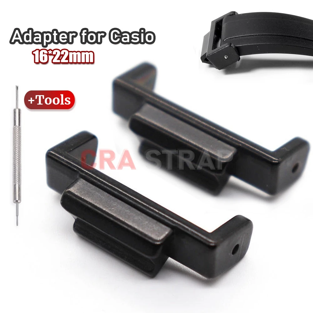 2pcs Adapter Connector for Casio for GA110/2100 GD100/110/120 DW-5600 GW-M5610 Black Plastic Watch Repair Tools Accessories