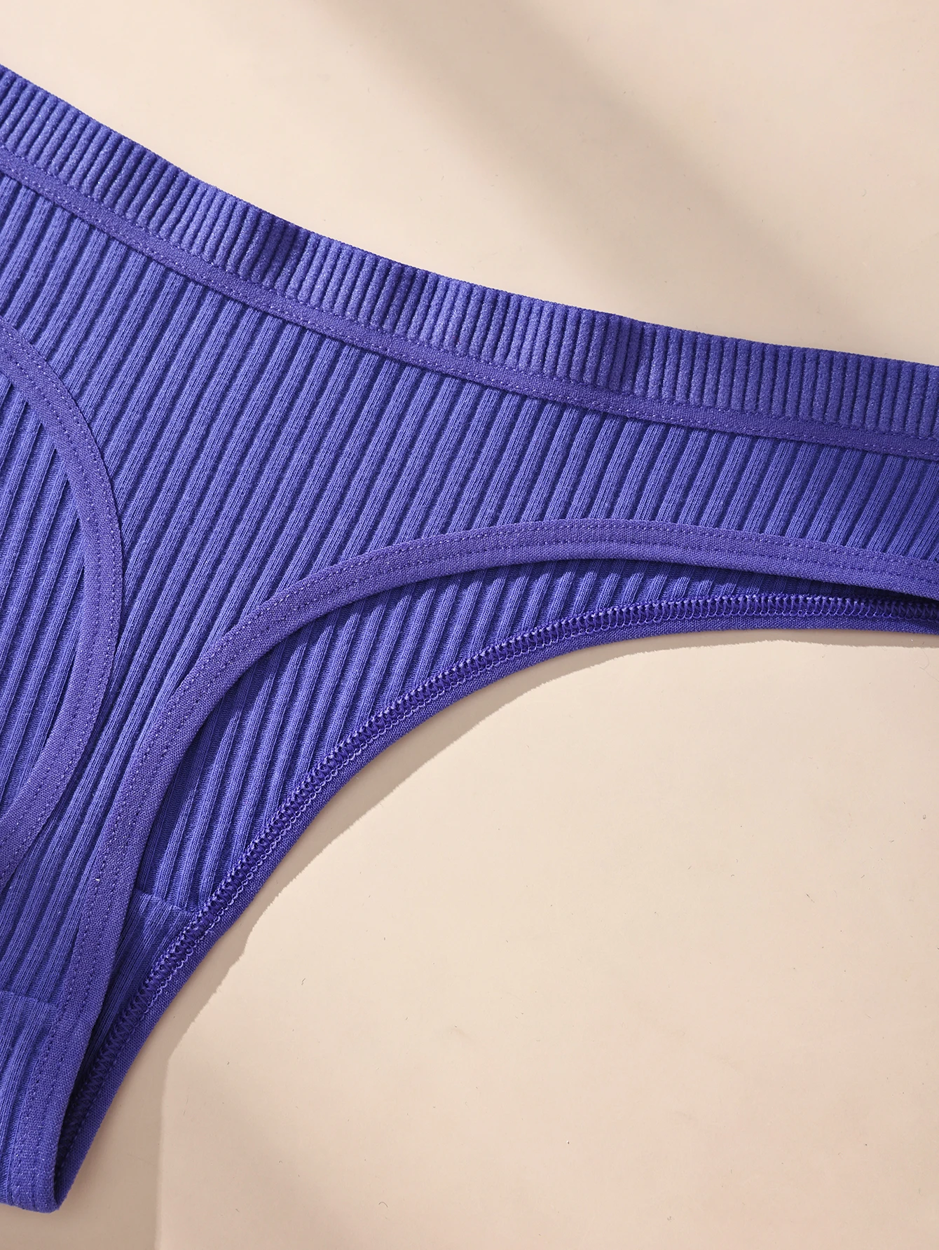 7Pcs Women's Thongs Panties Cotton Striped Underwear Sexy Women Lingerie Solid Intimates Comfort Panty Soft Hot G-Strings XS-XXL image 5
