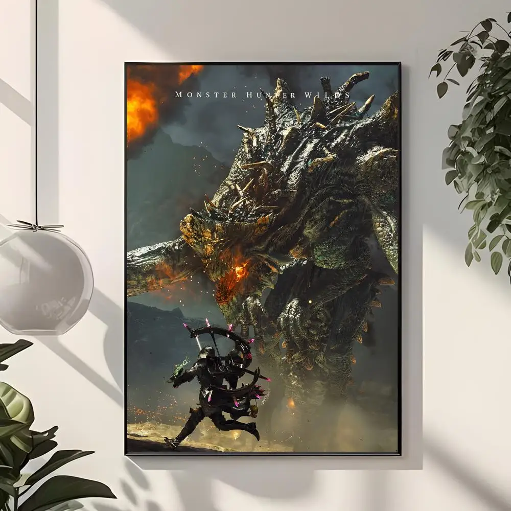 Adventurous Game M-Monster Hunter Wilds Poster  Classic Home Interior Design & Modern Wall Decor Art Collection