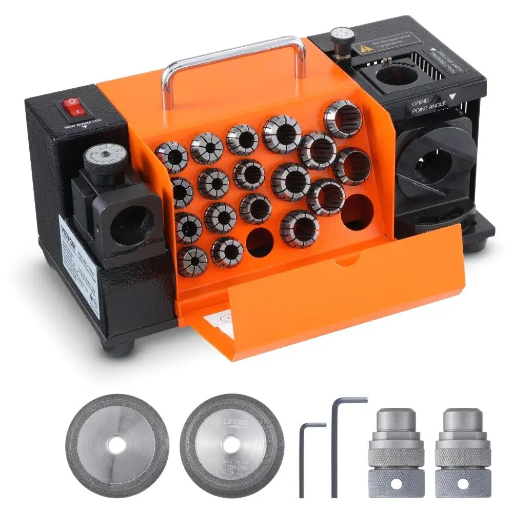 

High MR20G Drill Bit Sharpener for 3 to 20mm Bits with 18 Collets Grinding Tool