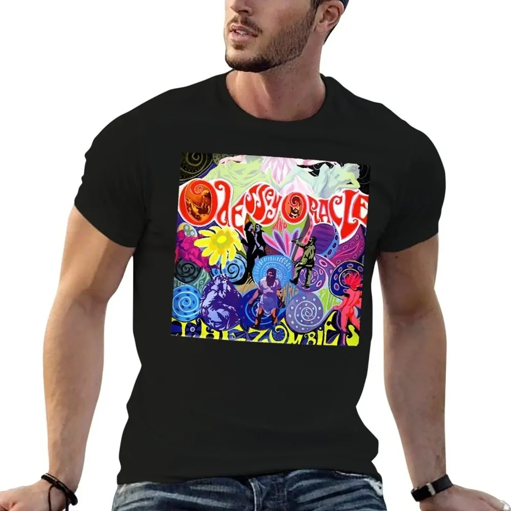 Summer The Zombies Odessey and Oracle T-Shirt T Shirts for Man Graphic Vintage Men T Shirt Cotton T Shirt Man Casual T-shirt