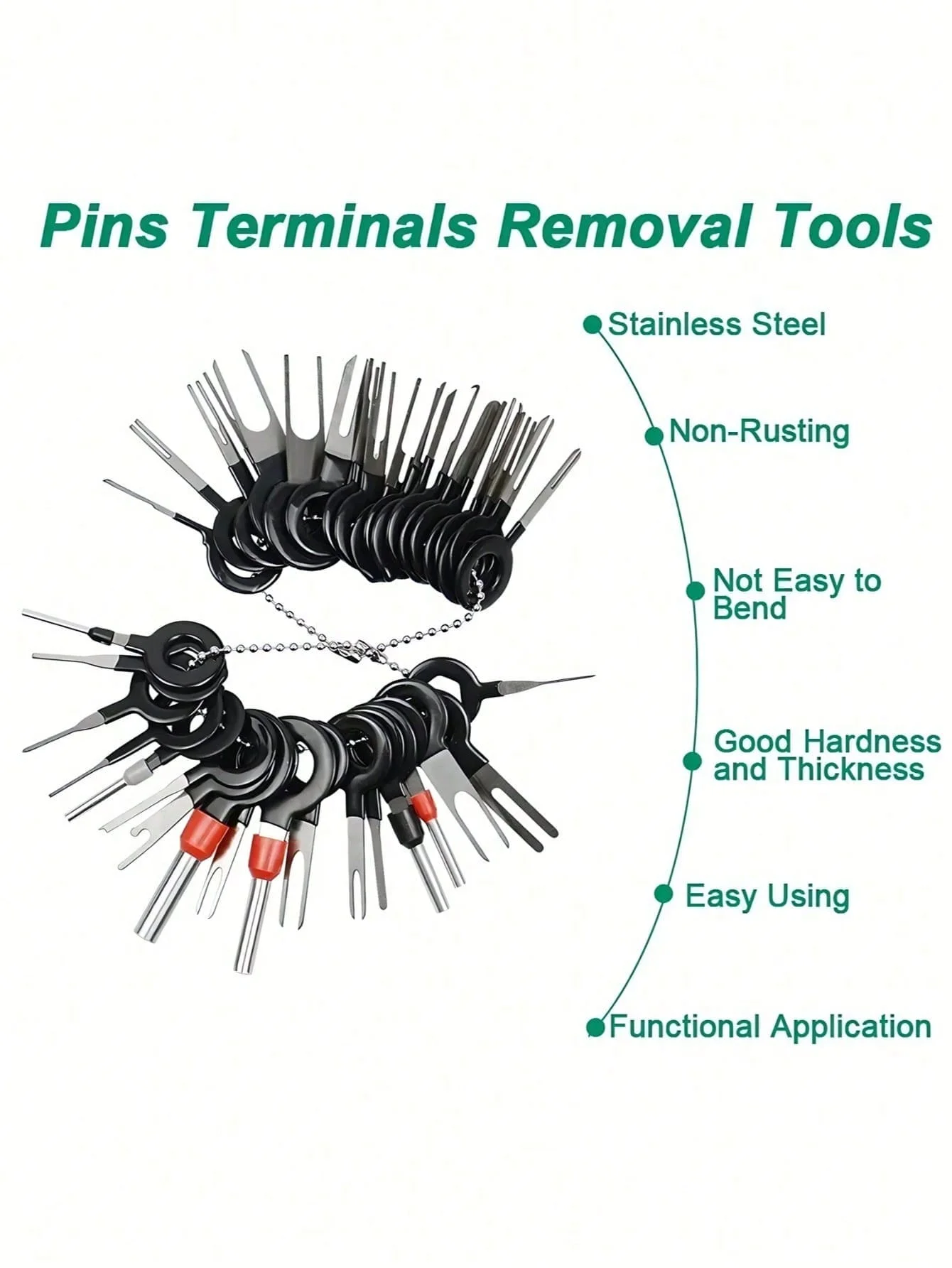 41/26 шт. набор инструментов для снятия автомобильных клемм, нержавеющая сталь, съемник разъема жгута проводов, съемник штифтов, инструменты для освобождения, Sto