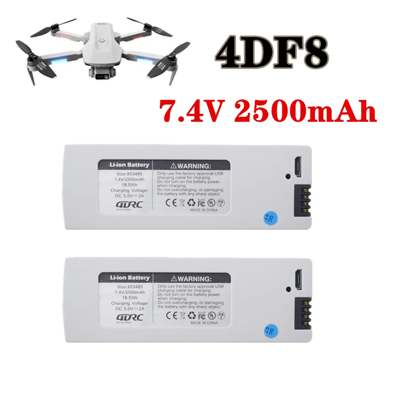 RC Drone Battery 7.4V 2500mAh Lipo Battery For 4DRC F8 4D-F8 Four Aerial Photography Quadcopter Helicopter 7.4V Battery