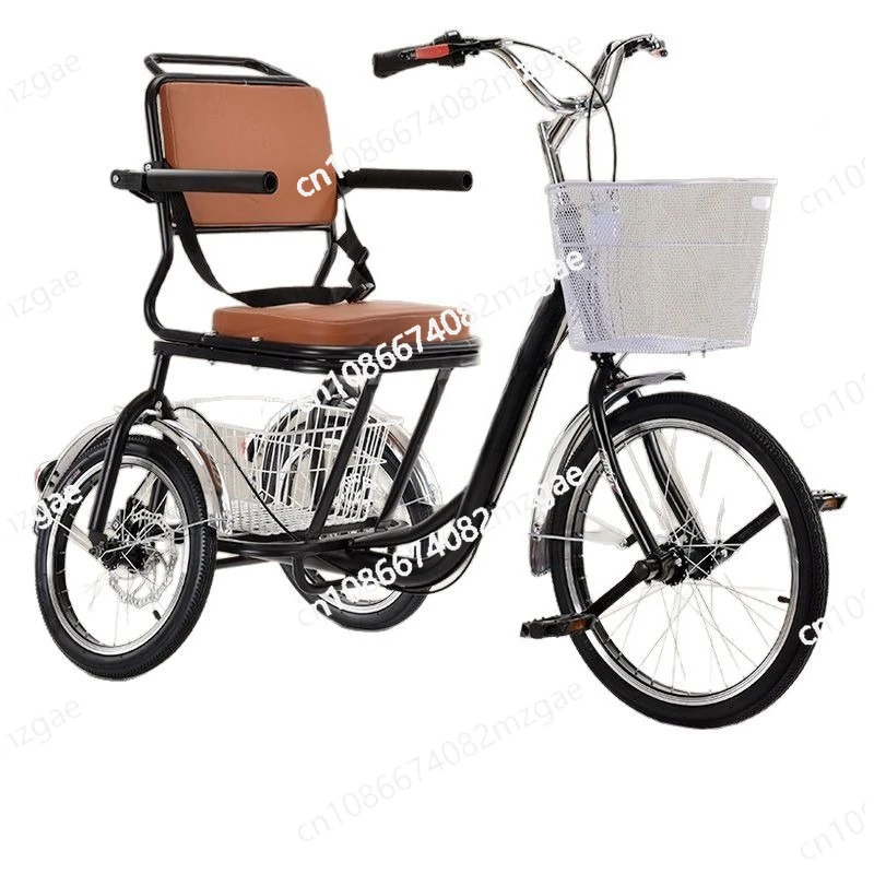 

Eight-character pedal tricycle adult exercise pedal tricycle elderly leisure walking foot pedal tricycle