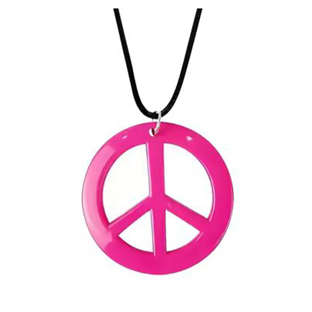 PESENAR Hippie Costume Accessories Set, Boho Peace Sign Daisy Flower 60s 70s Party Favors Decor for Groovy Party Women