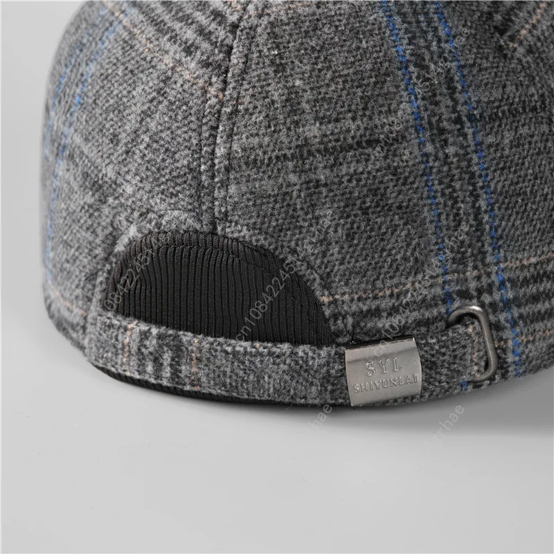 Warm Winter Baseball Cap with Ear Flaps for Men, Auturnn Thick Cap for Gifts