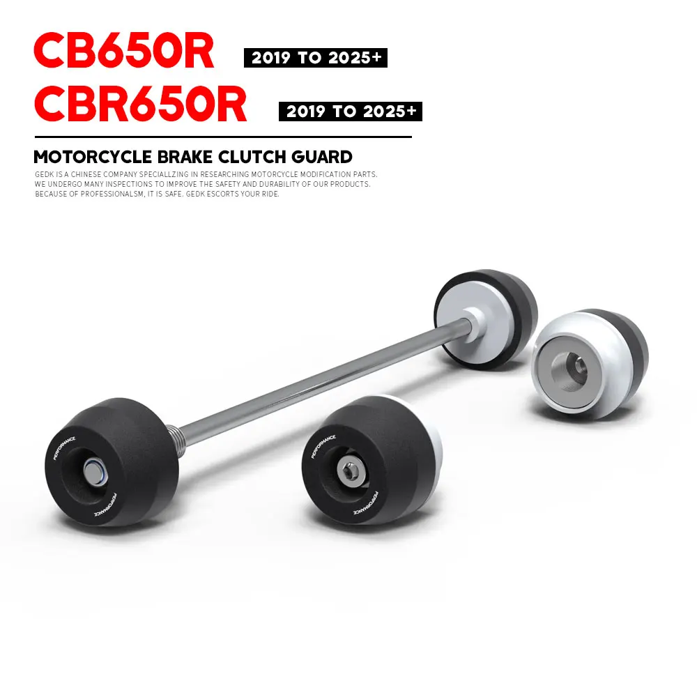

CB650R CBR650R 2019-2025 + Motorcycle Front Rear Axle Fork Crash Slider For HONDA CB CBR 650 R Anti-collision Slider Accessories