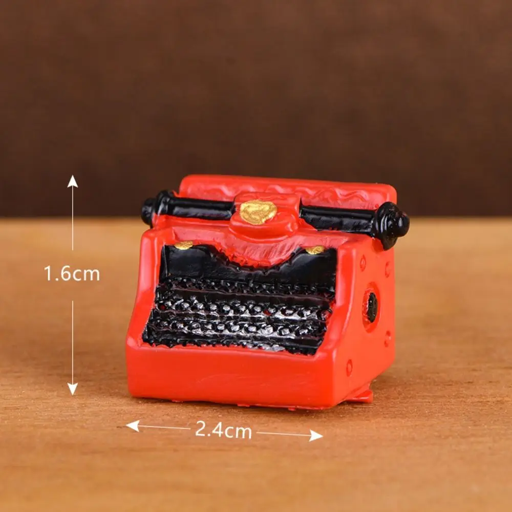 Decorazione domestica Figurina nostalgica retrò Mini case delle bambole Figura fotocamera Miniature Modello Resina creativa