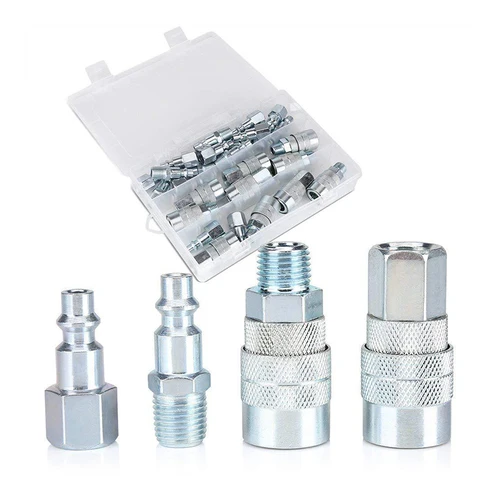 Imagen 2 del producto NPT 1/4 US liberación rápida para mangueras conector de ajuste neumático acoplamientos rápidos de aire para herramienta de accesorios de compresor