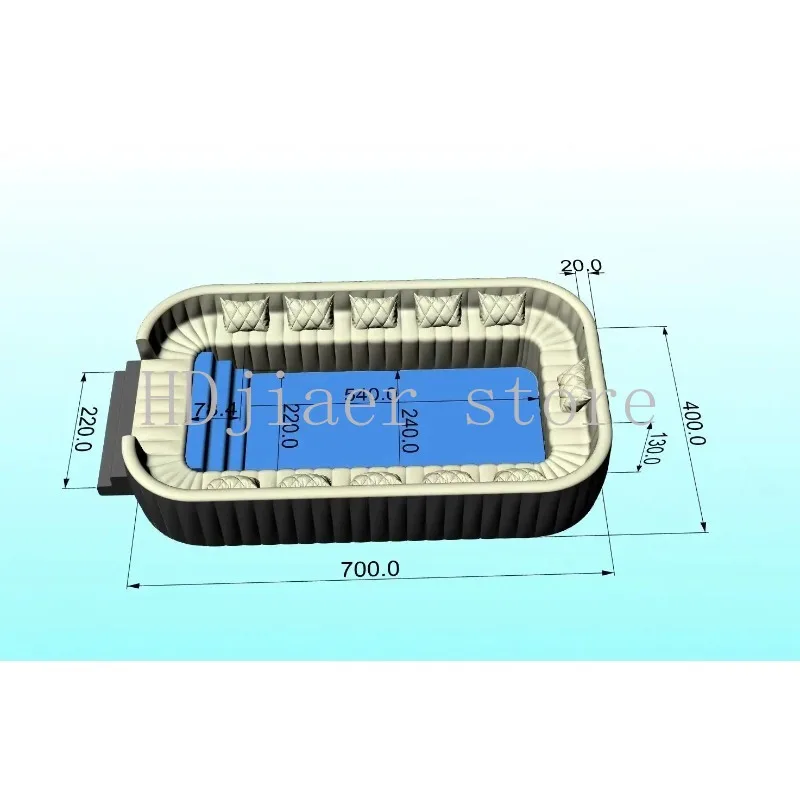 

Коммерческий индивидуальный надувной диван-бассейн — портативный дизайн гостиной, идеально подходит для вечеринки, плавания и отдыха