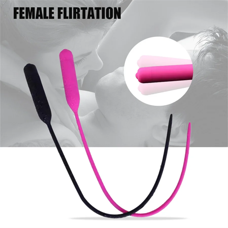 Silicone Penis Plug Vibration Horse Eye Wand Urethral Catheter Dilator Vibrator Penis Massage Urethral Plug Sex Toys For Men