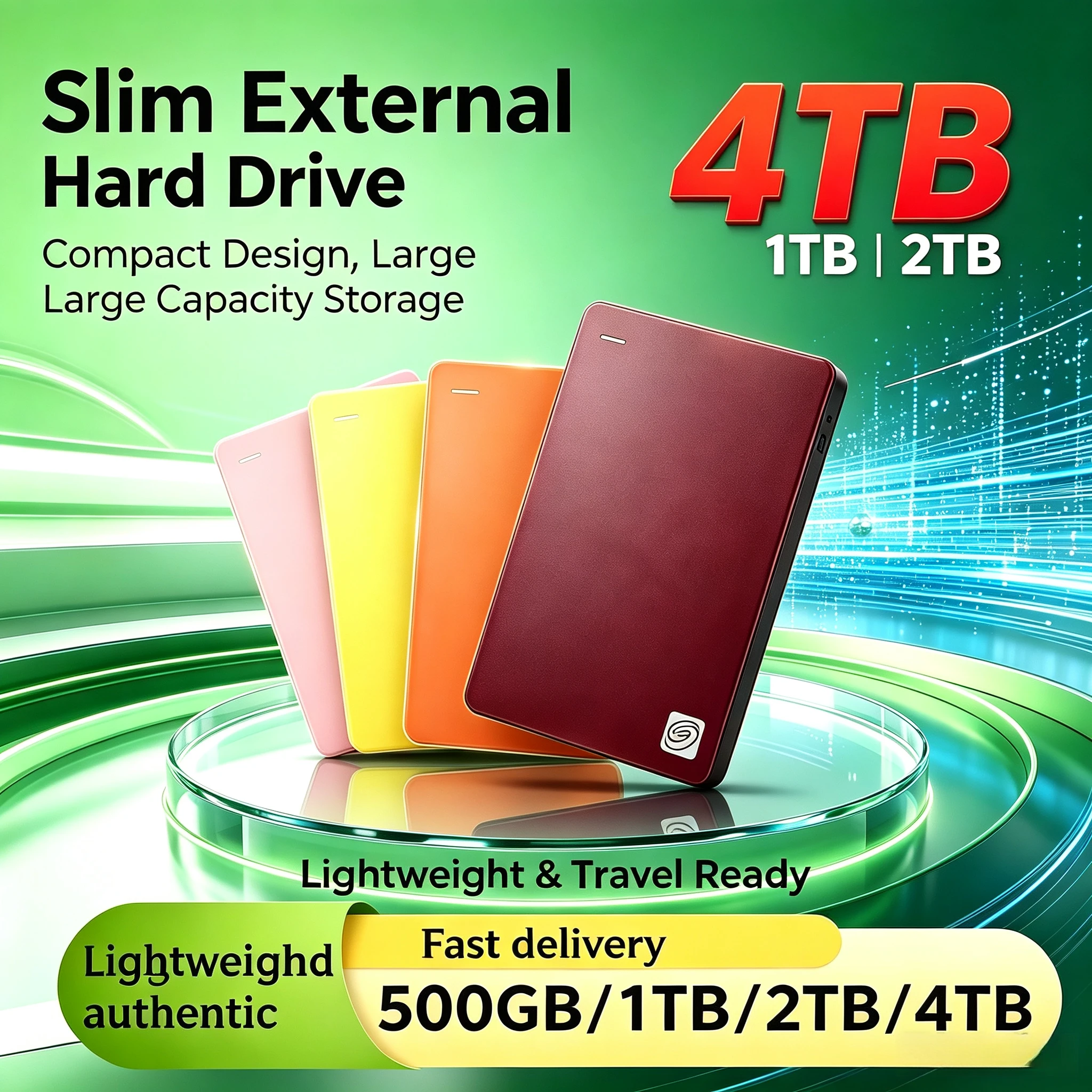 New Portable External Hard Drive 2.5 Inch USB3.0 High Speed 500GB 1TB Extended Storage Disk For Laptop Desktop PC