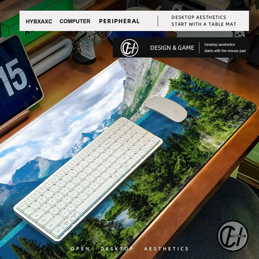 لوحة الماوس لطيف HD وسادة مكتب تمديد المشهد الألعاب لوحة المفاتيح الحصير كبيرة 90x40 سنتيمتر الطبيعة XXL ألعاب ماوس #5