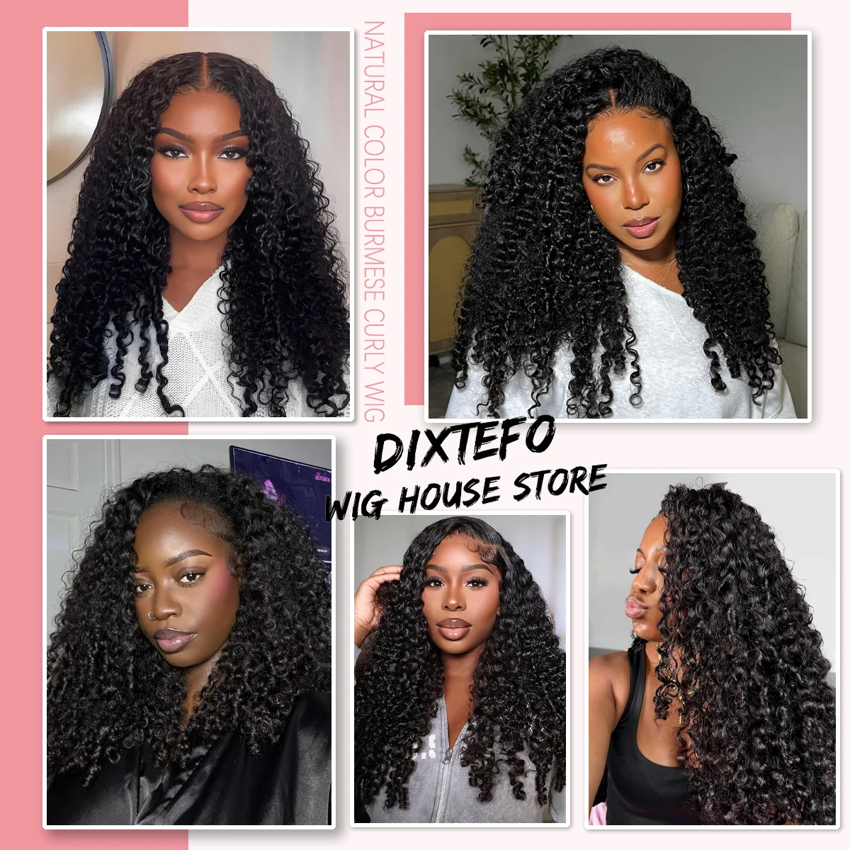 1B Black 200% High Density 40 Inches Long-length 7x6 13x6 13x4 HD Transparent Lace Frontal Wig Human Hair Wigs Natural Color Burmese Curly For Women Pre Plucked Brazilian Hair image 8