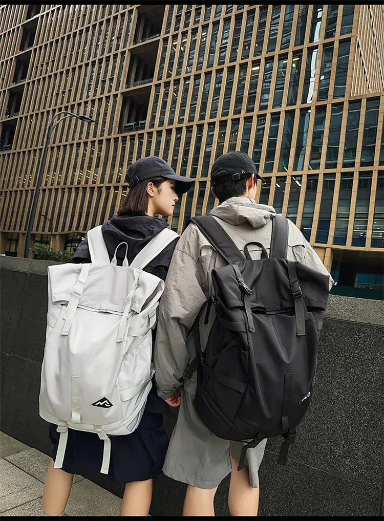 

High Street Backpack for Men Fashion Outdoor backpacks Women New Streetwear Bags Leisure Unisex Couple Large Capacity 가방 mochila