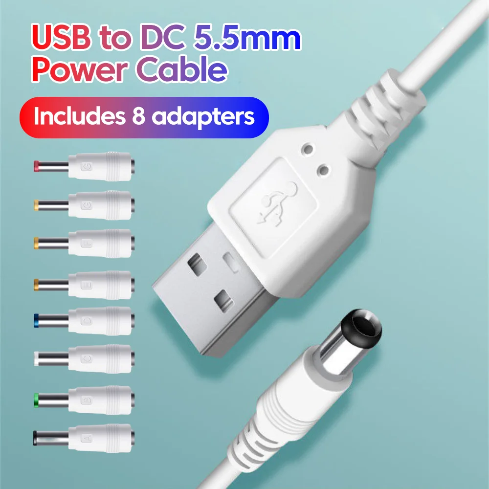 USB Boost DC 5 V auf 9/12 V Netzkabel Boost Line WiFi auf tragbarer Stromanschluss 8 Adapter für WiFi Router Fan Boost Line