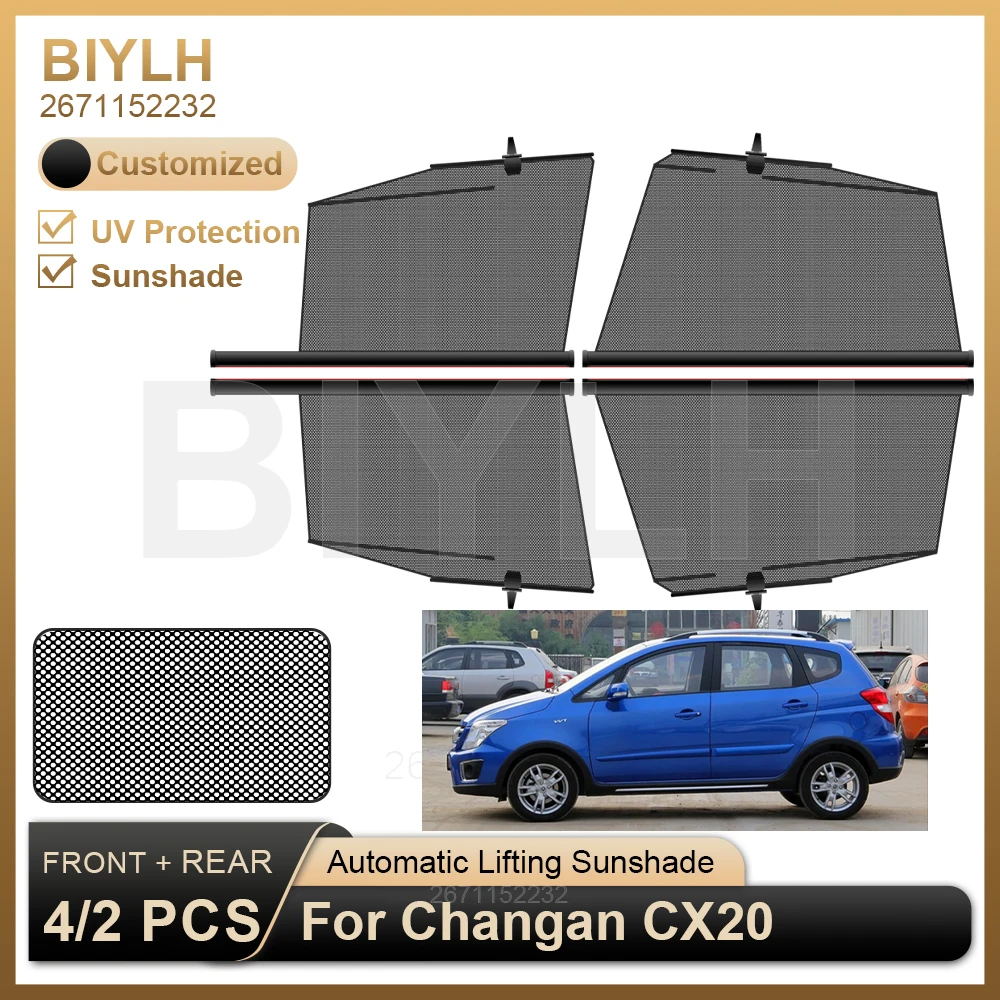 

4/2Pcs Heat Shield For Changan CX20 Car Side Windshield Sunshade Customized Fit Car Sunshade UV Protection Auto Accessories