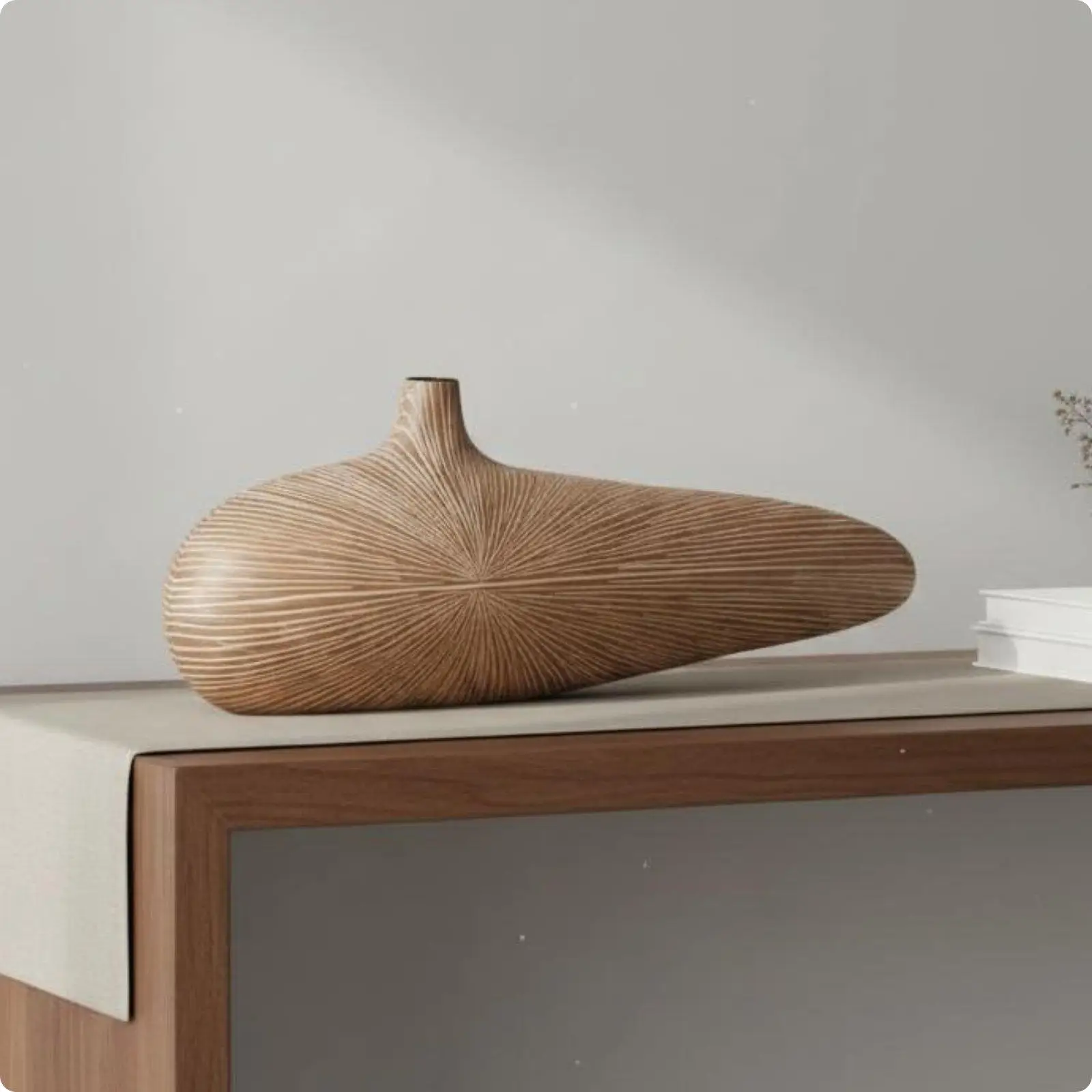 Contemporary Resin Decorative Vase Simple Artistic Design Vase Object Vases for Centerpiece Flower Arrangement