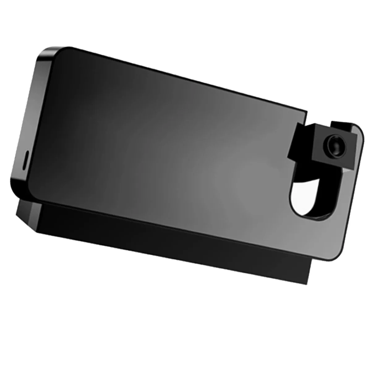 ساعة EULM الإلكترونية، ساعة منبه بمرآة كبيرة الشاشة LED، ساعة منبه صغيرة لدرجة الحرارة والرطوبة المضيئة