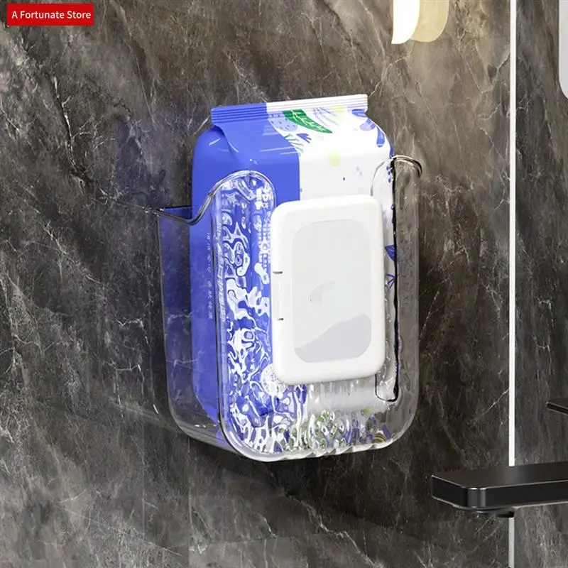 

Ящик для хранения кухонных салфеток, непористая настенная держатель для бумажных полотенец, ящик для хранения влажных салфеток для кухни, спальни и ванной комнаты-A78G